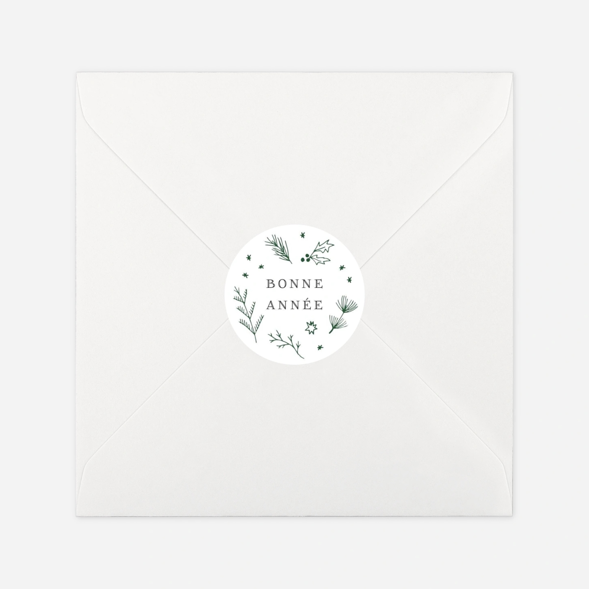 Étiquette cadeau Noël Ornement festif