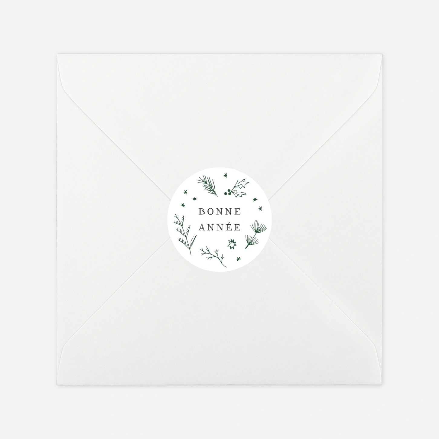 Étiquette cadeau Noël Ornement festif