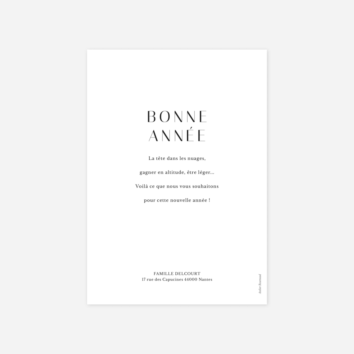 Carte de voeux Ornement festif bonne année