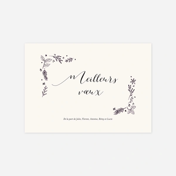 Ornement festif meilleurs voeux