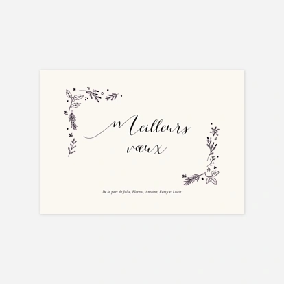 Ornement festif meilleurs voeux