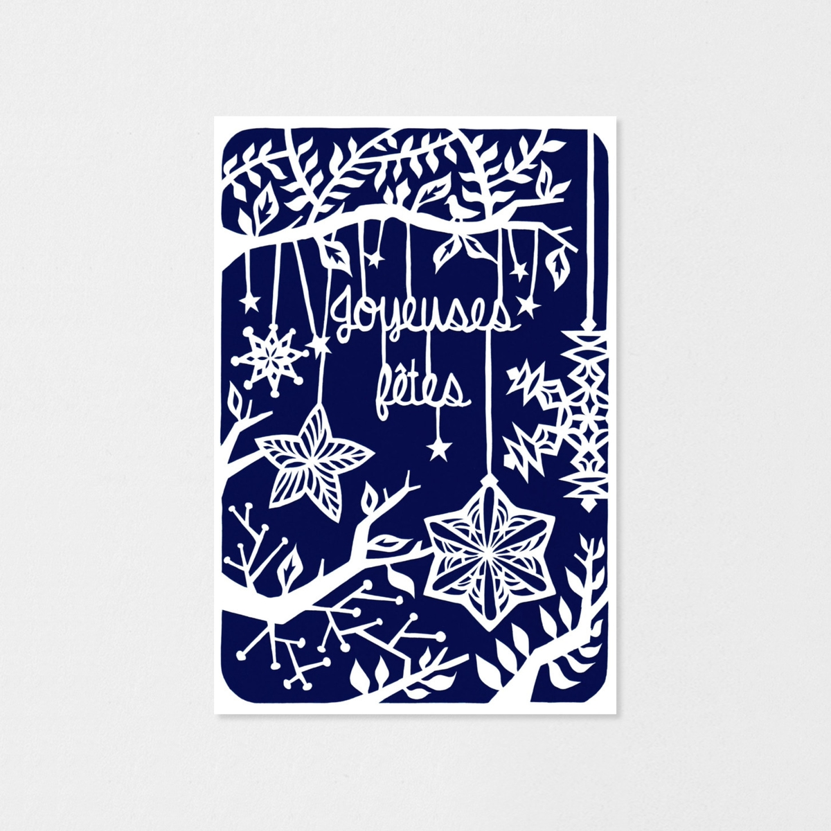 Carte de voeux Papier découpé photo