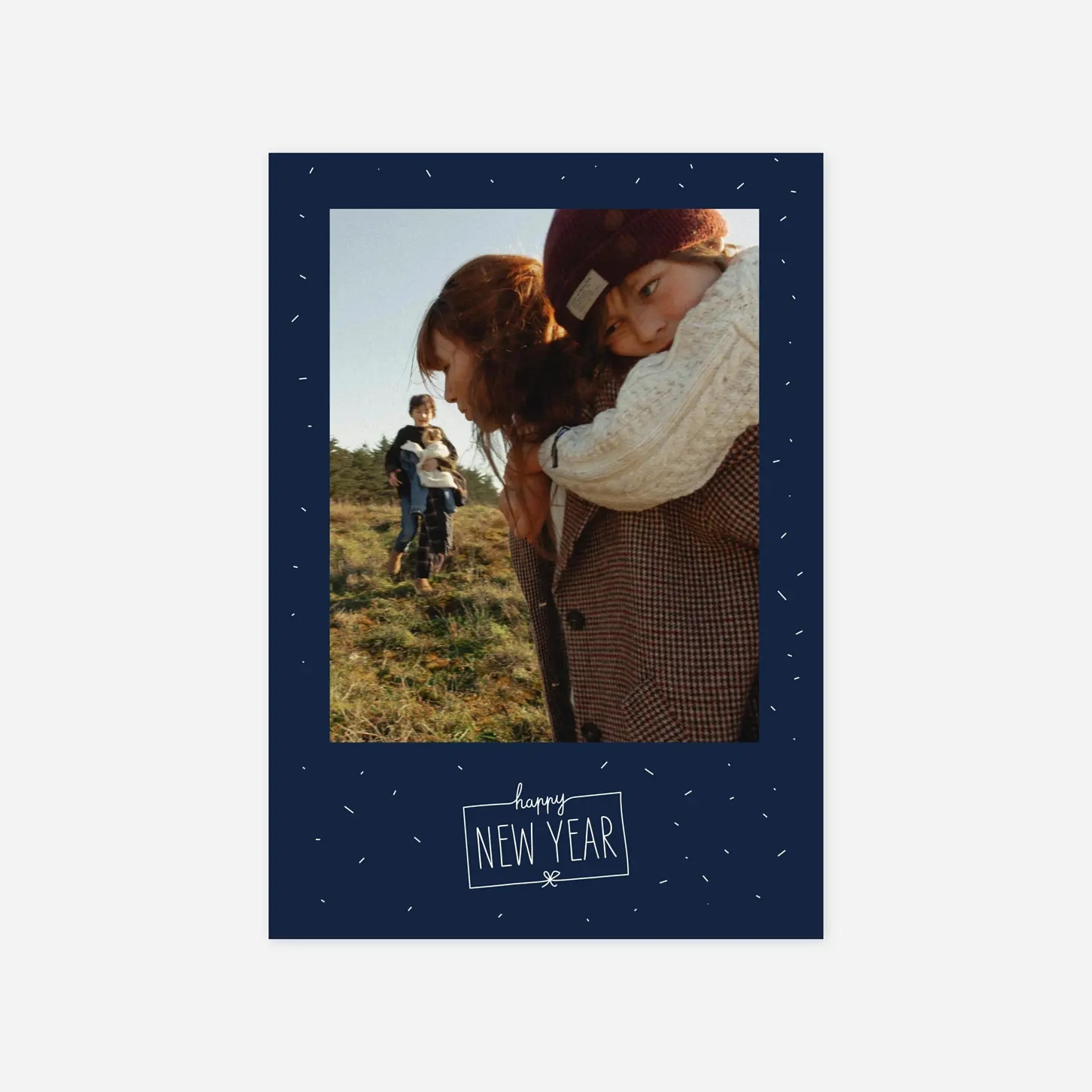 Carte de voeux Paillettes d'hiver