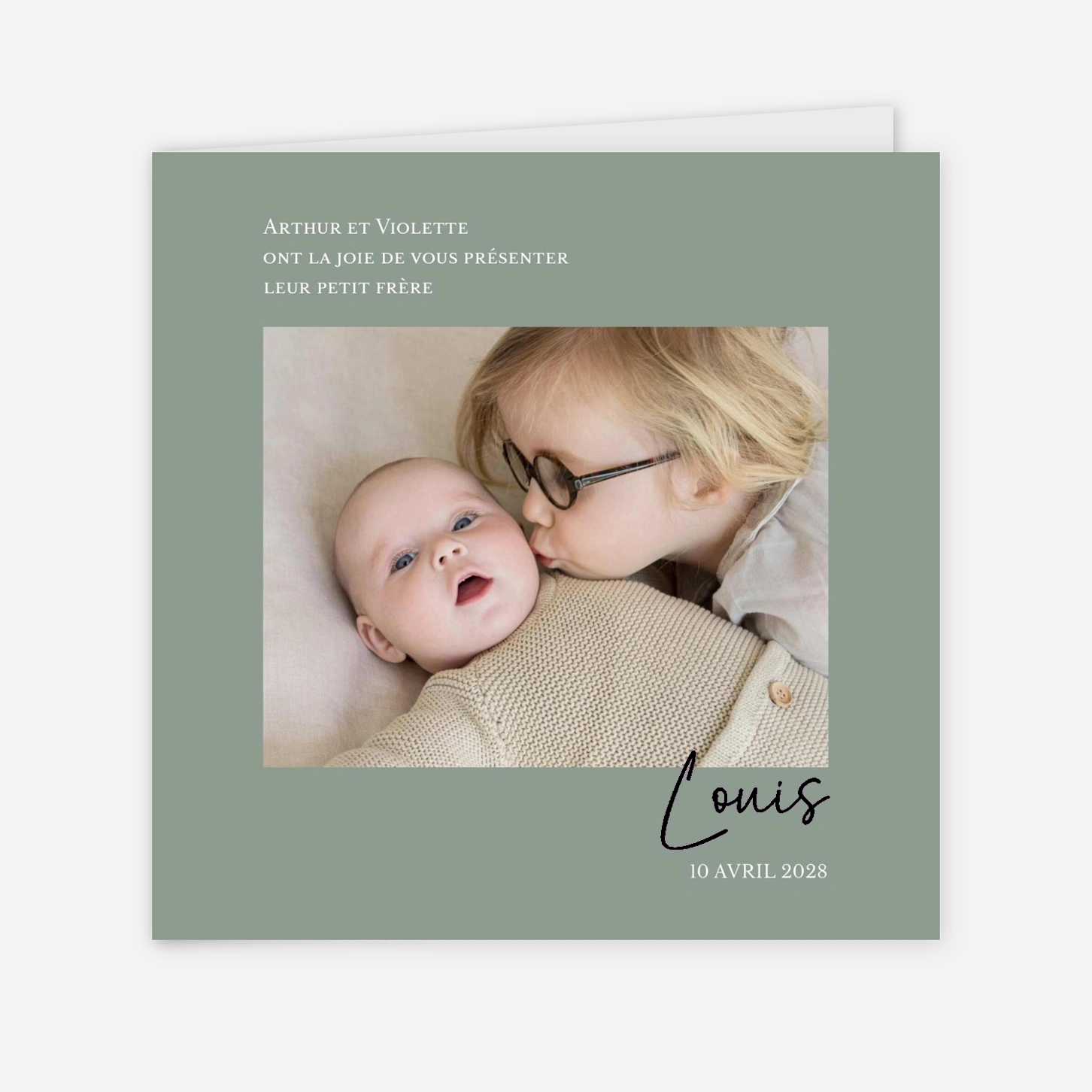 Faire-part naissance Petit ami