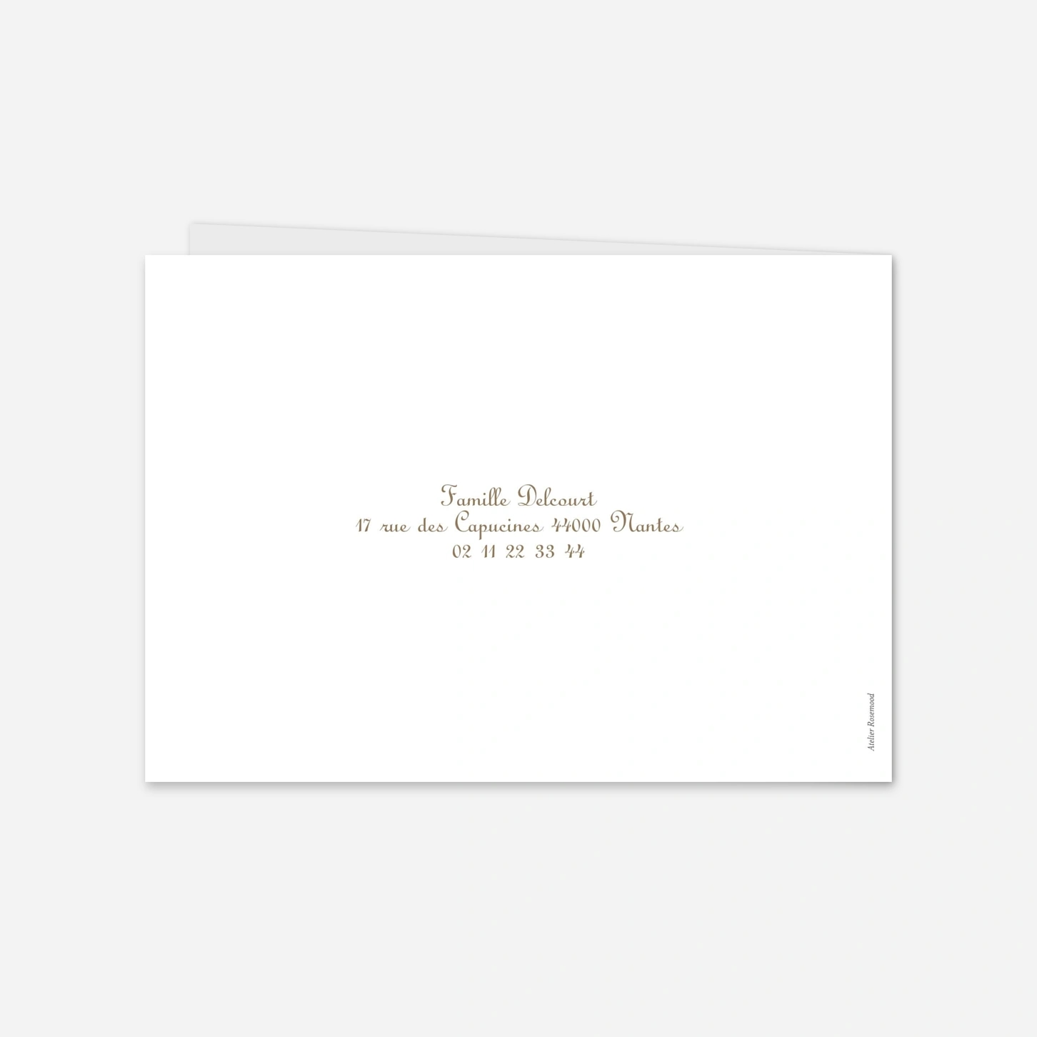 Carte de voeux Paysage