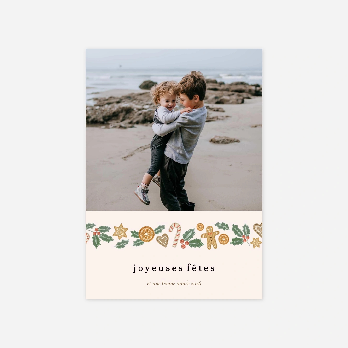 Carte de voeux Petits biscuits