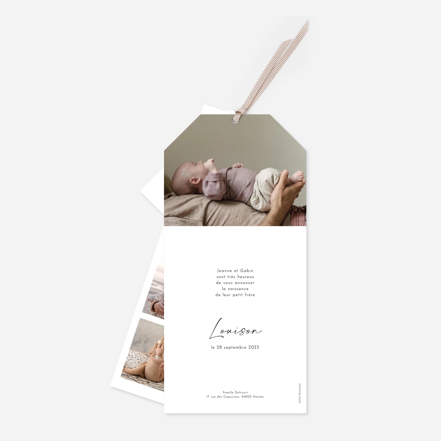 Faire-part naissance Pictos douceur