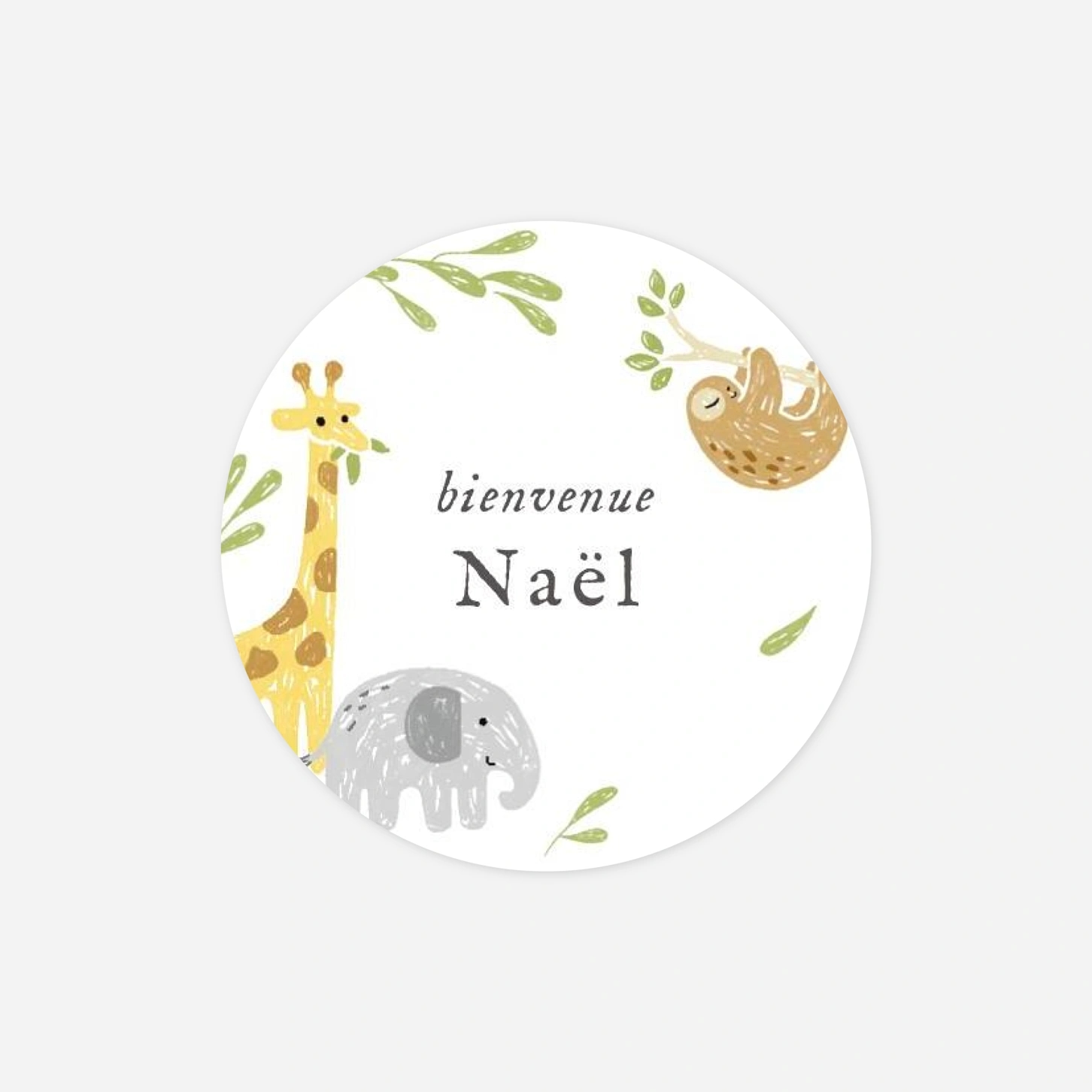 Stickers naissance Pictos de la savane