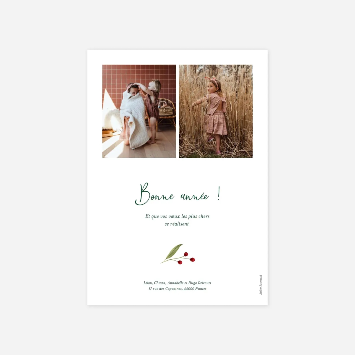 Carte de voeux Petites baies