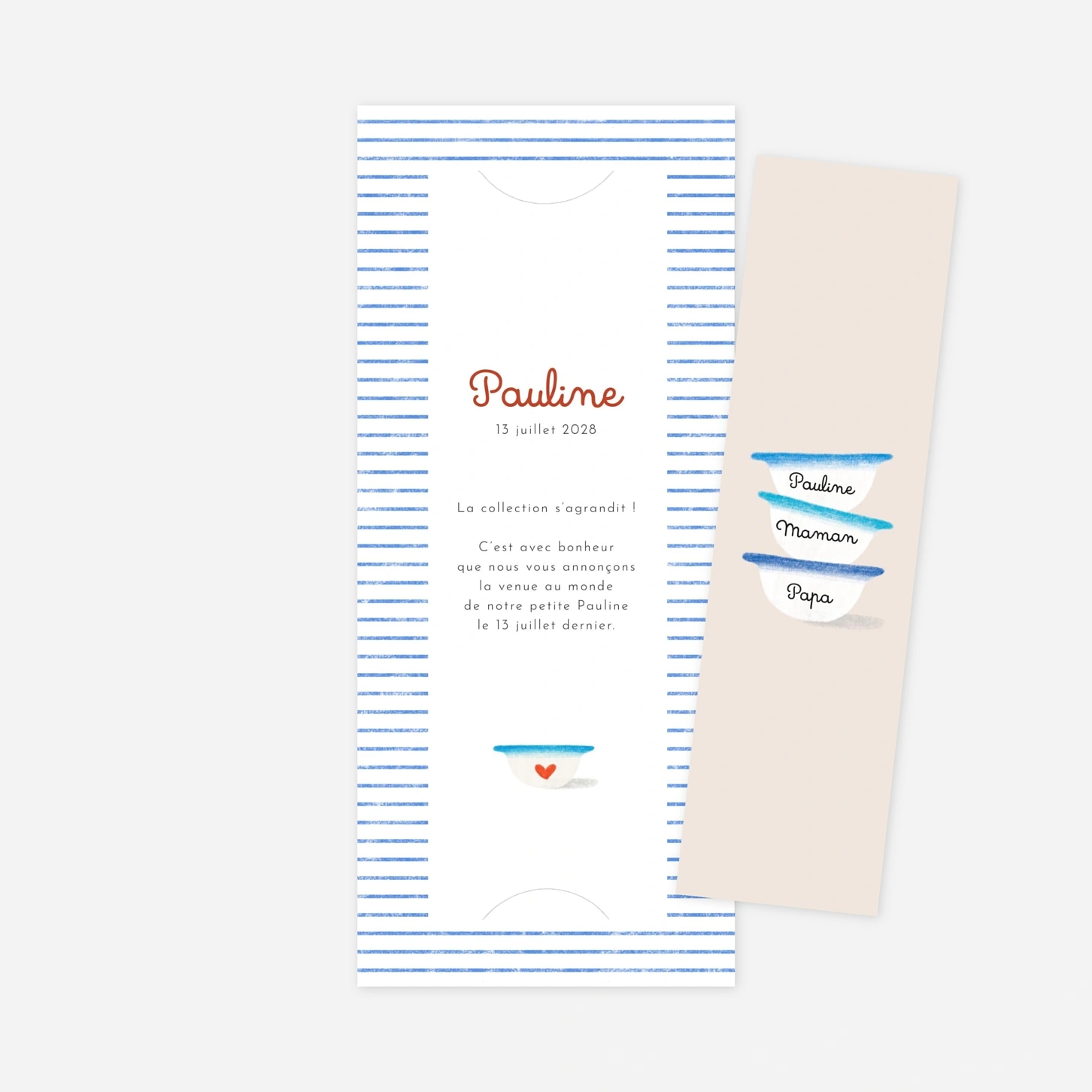 Faire-part naissance Petits Bols