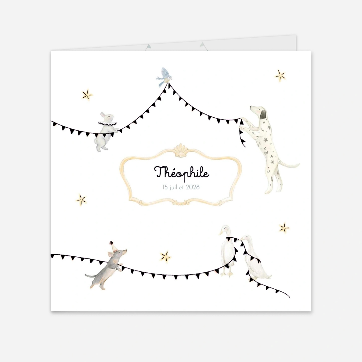 Faire-part naissance Petit cirque