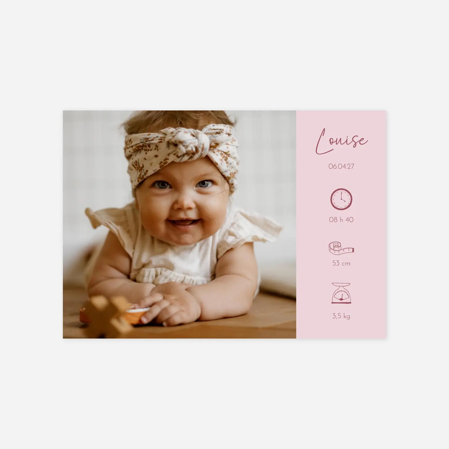 Faire-part naissance Petite douceur