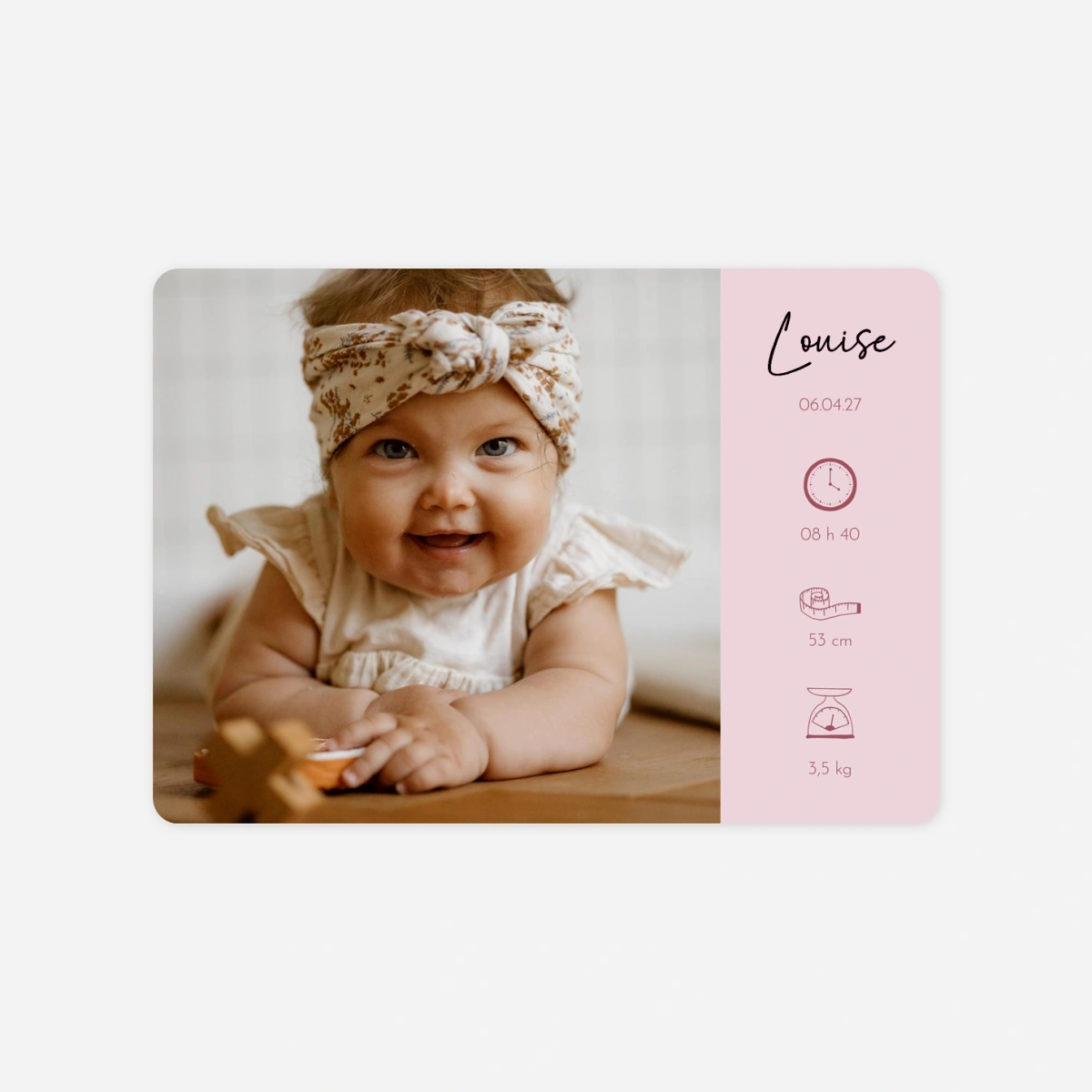 Faire-part naissance Petite douceur