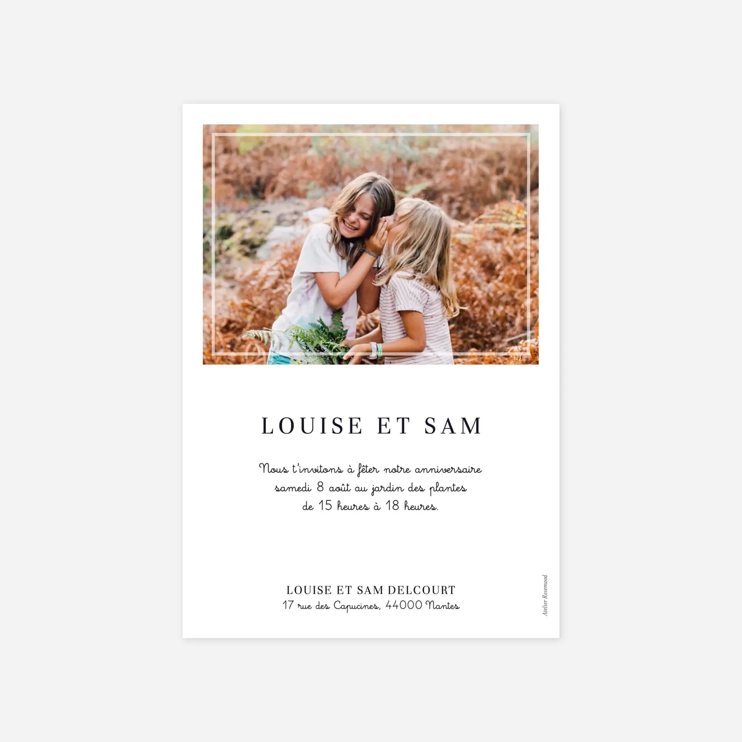 invitation anniversaire enfant Petite Étiquette