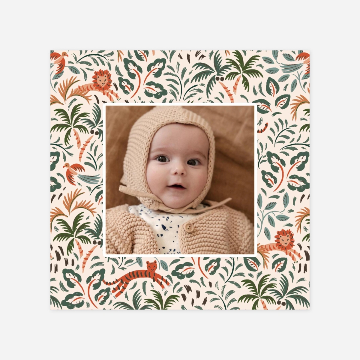 Faire-part naissance Petite jungle