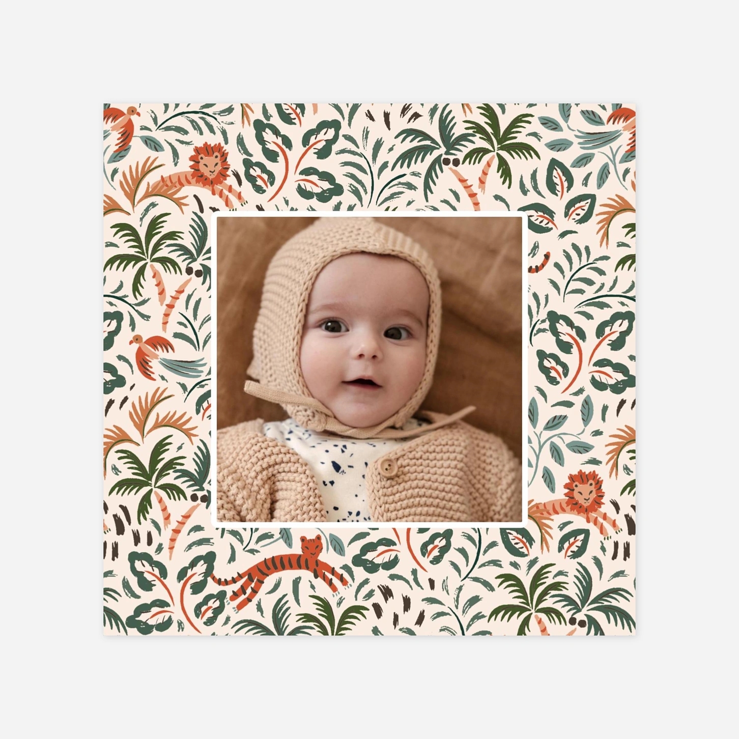 Faire-part naissance Petite jungle