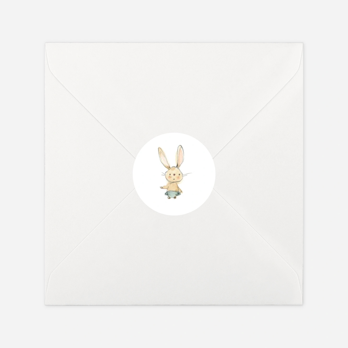 Stickers naissance Petits lapins