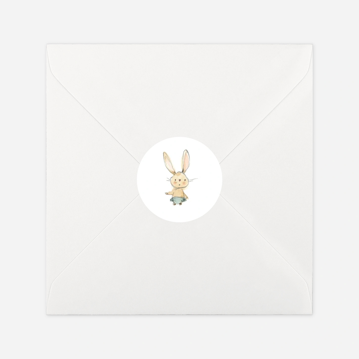 Stickers naissance Petits lapins