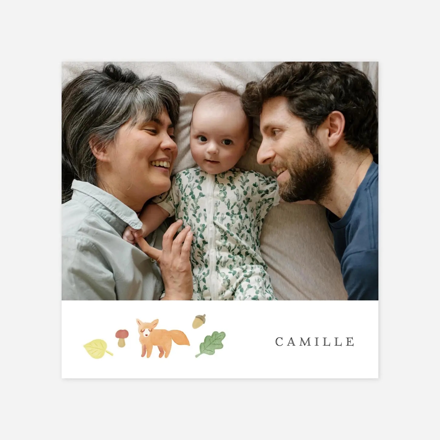 Faire-part naissance Petit mobile