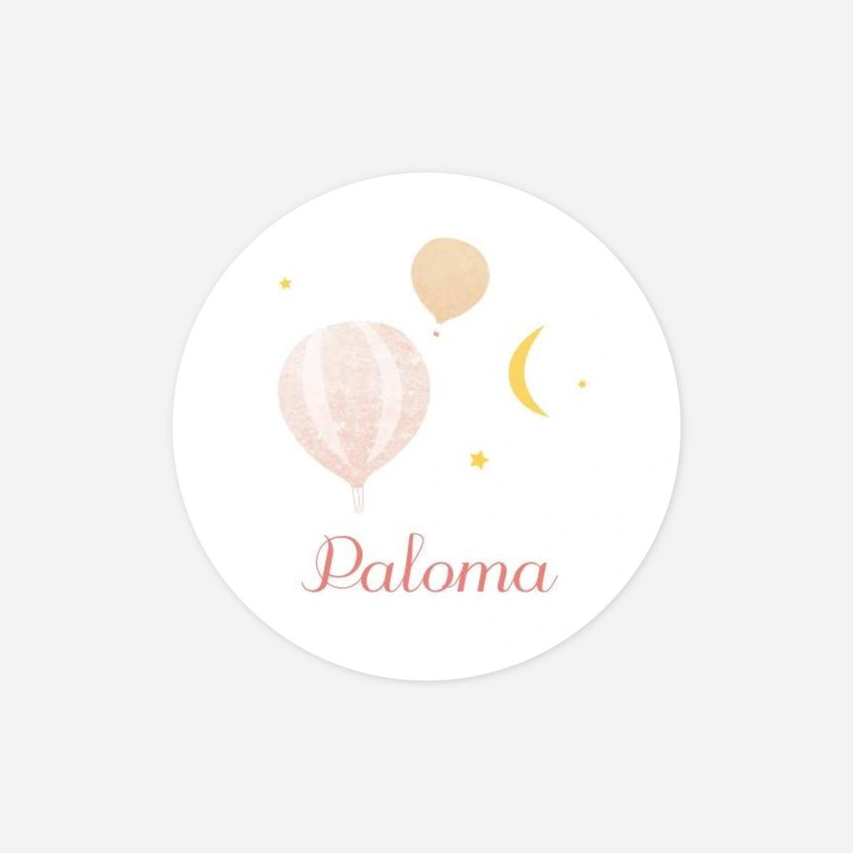 Stickers naissance Petites montgolfières