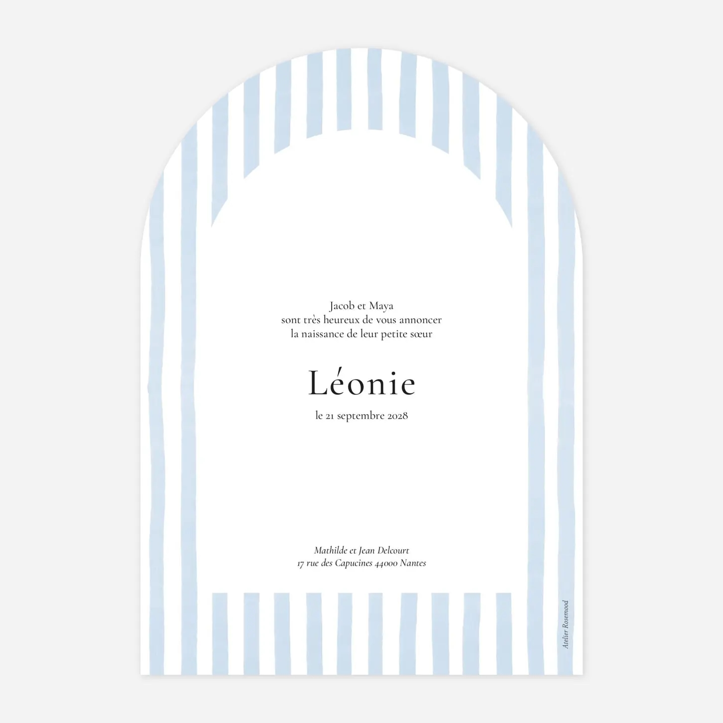 Faire-part naissance Petit soleil