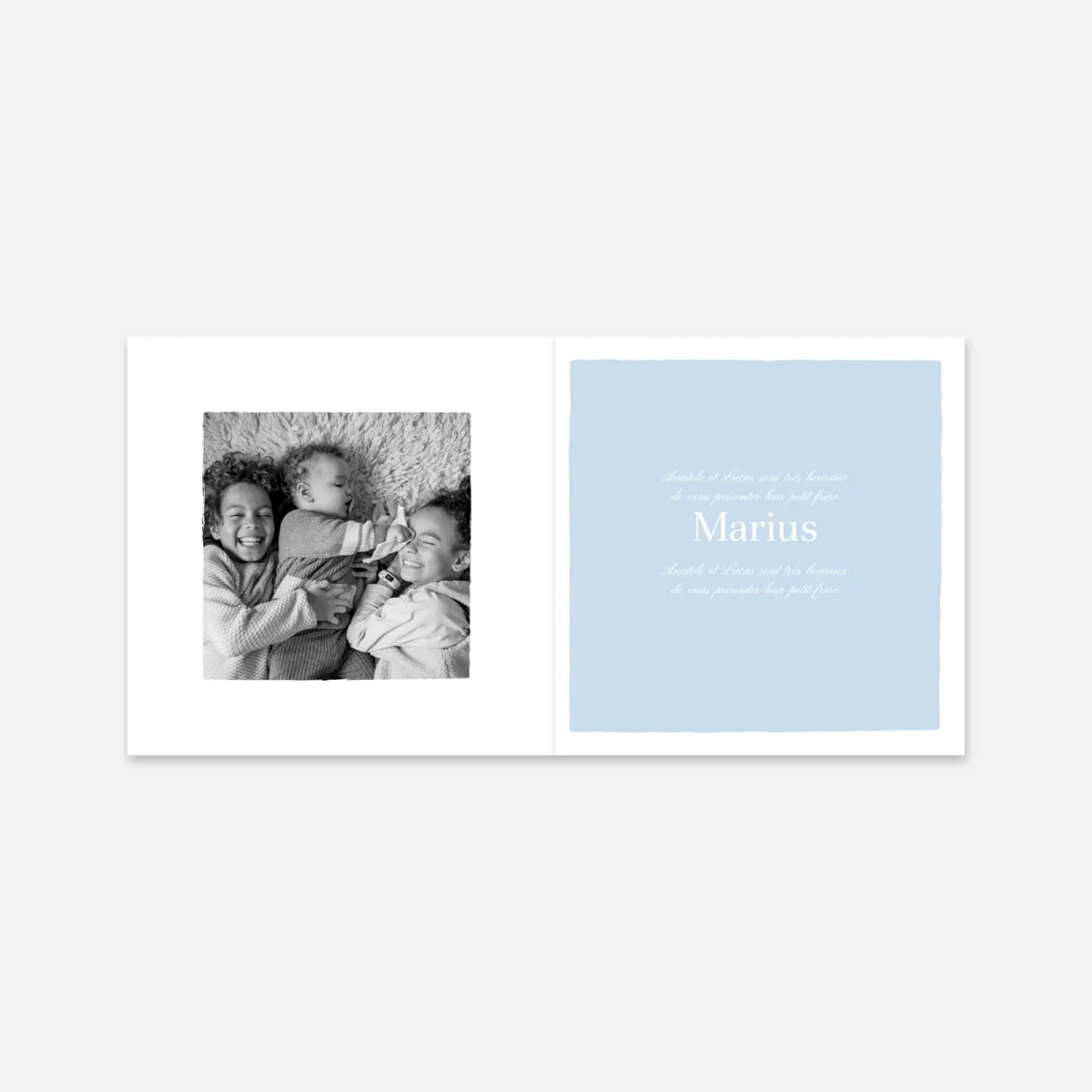 Faire-part naissance Petit voilier