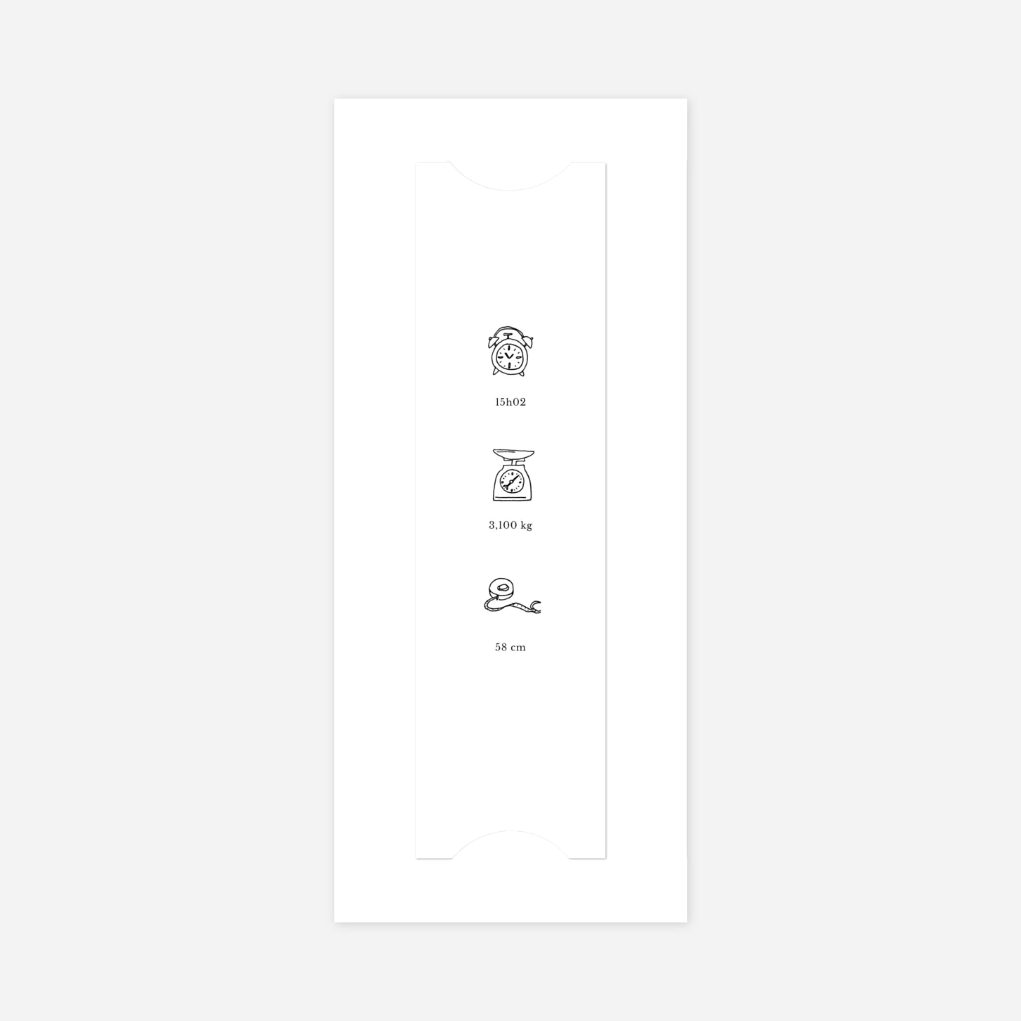 Faire-part naissance Petite gravure