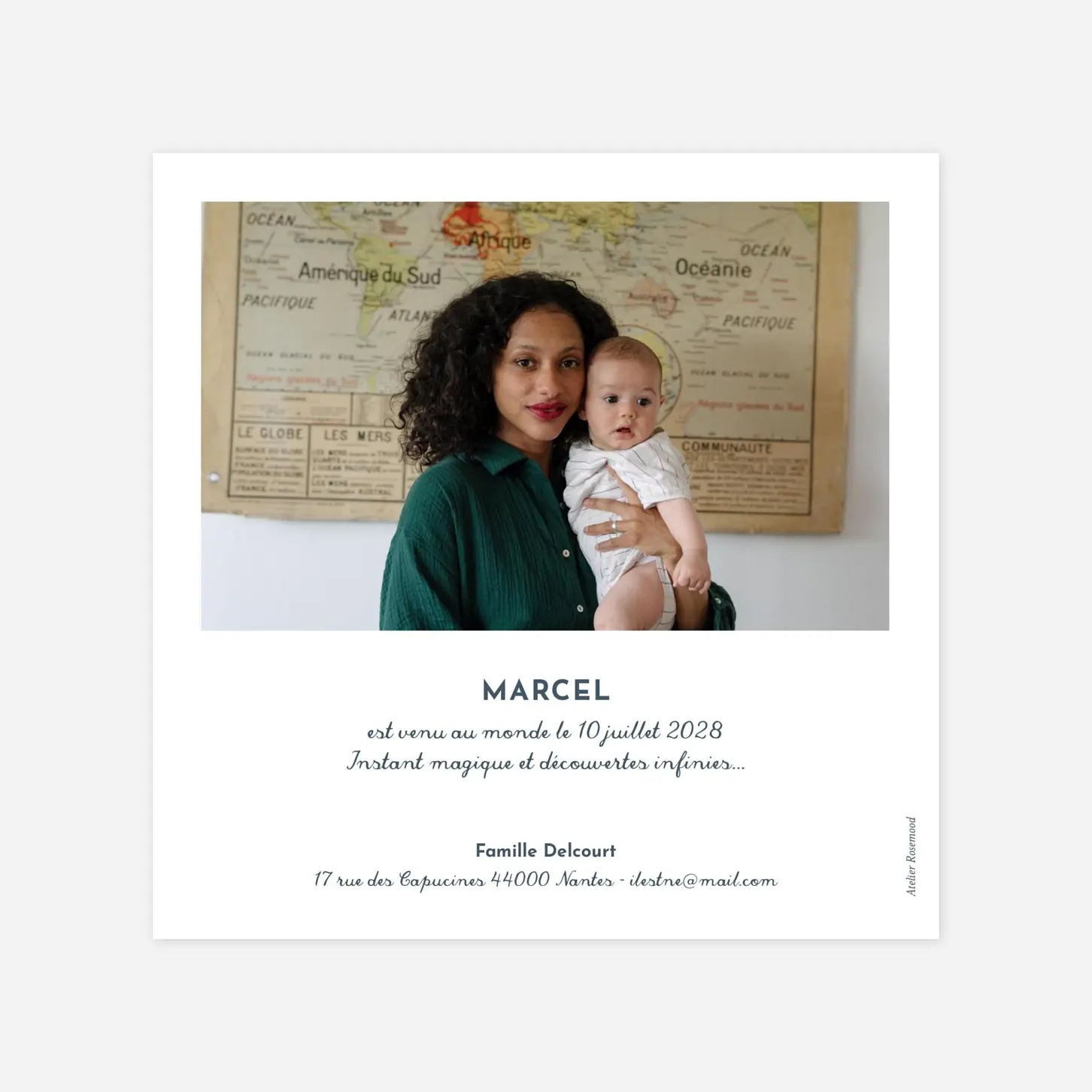 Faire-part naissance Petits habits d'été