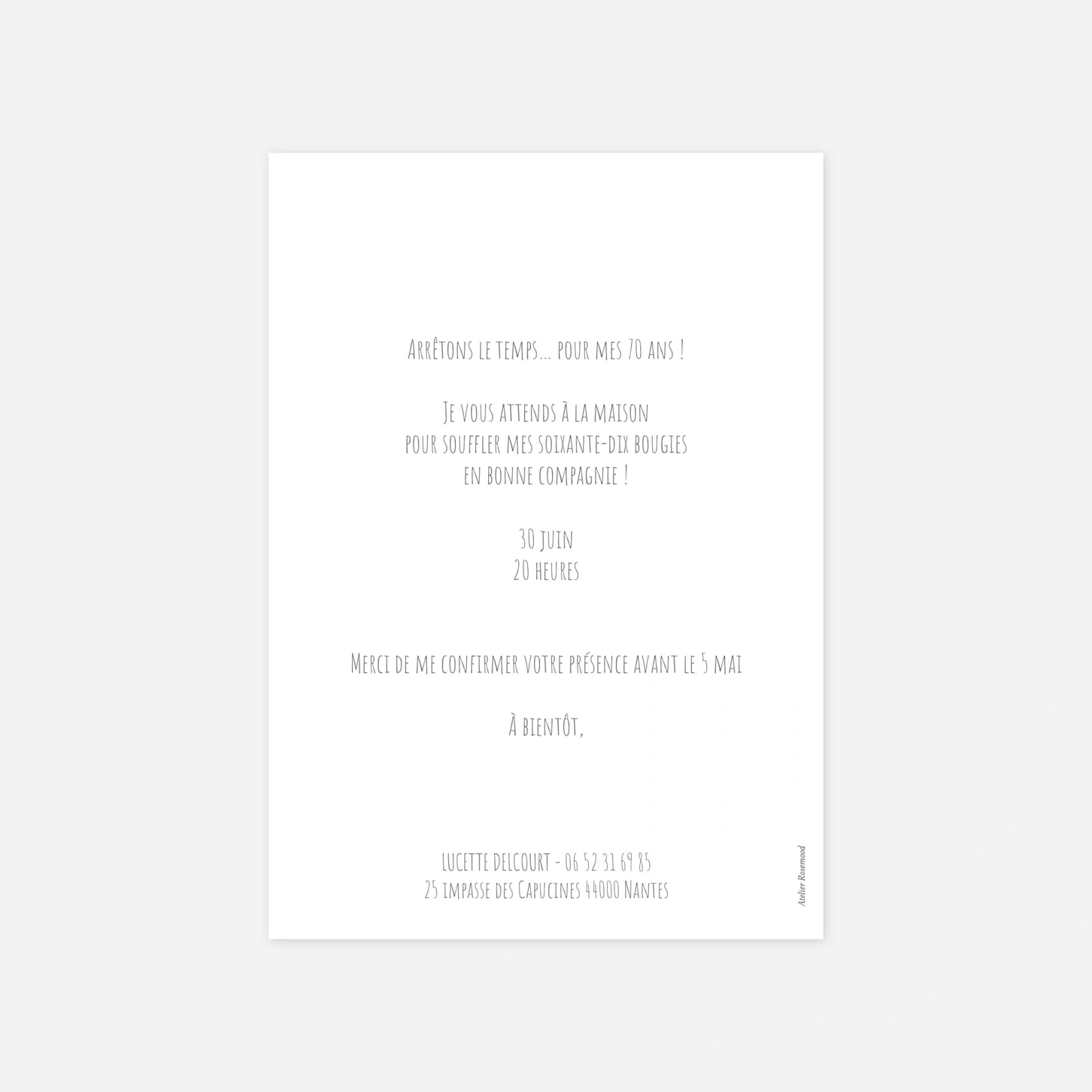 invitation anniversaire 4 photos