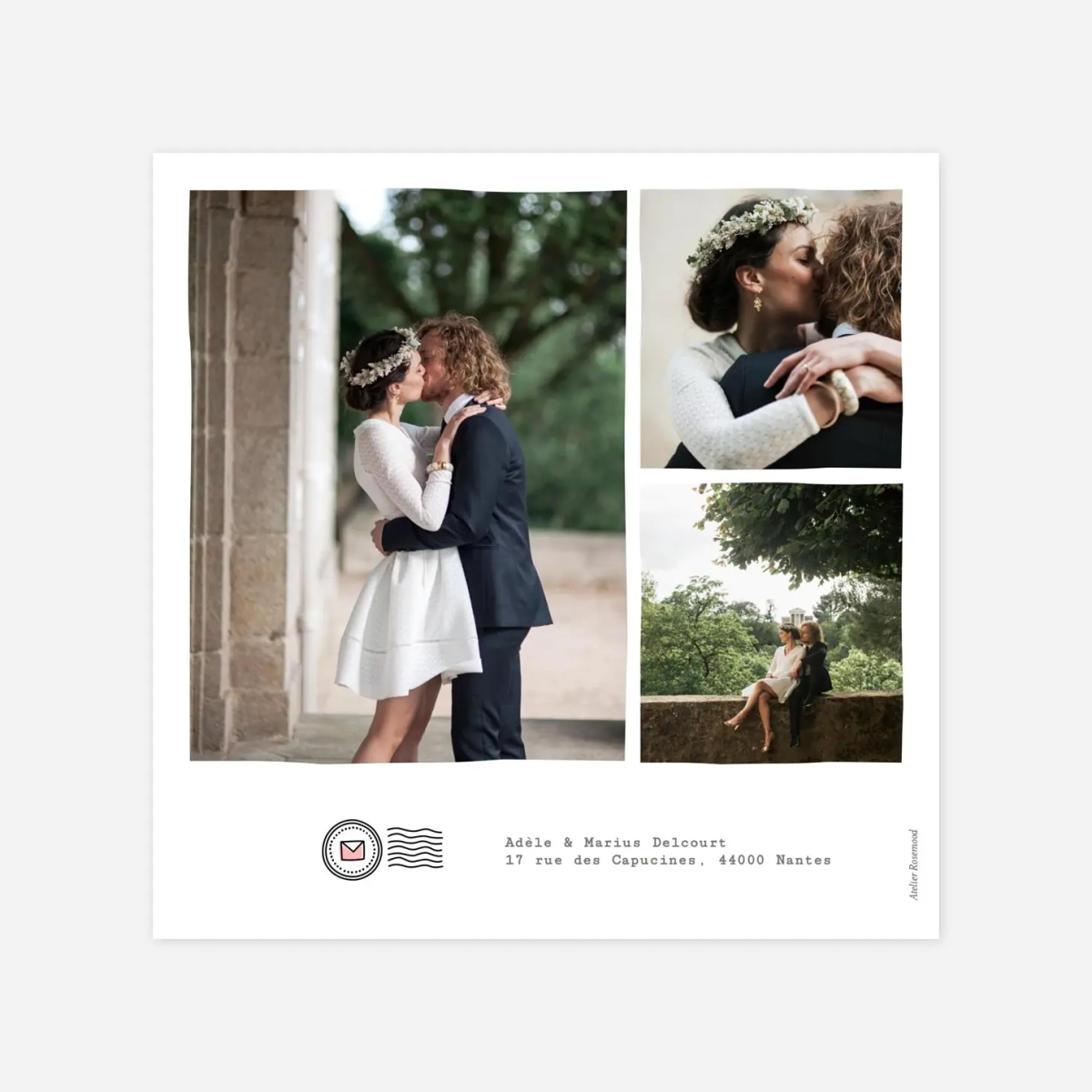 Carte de remerciements Pictos