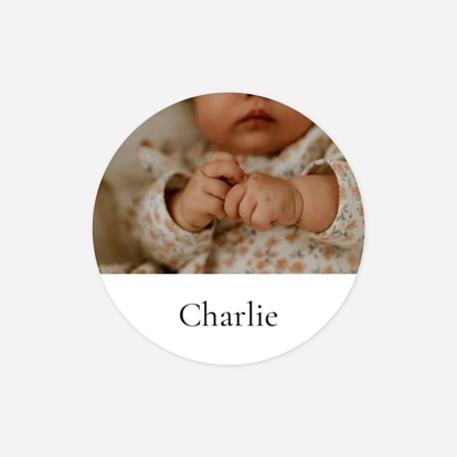 Picto doré médaillon