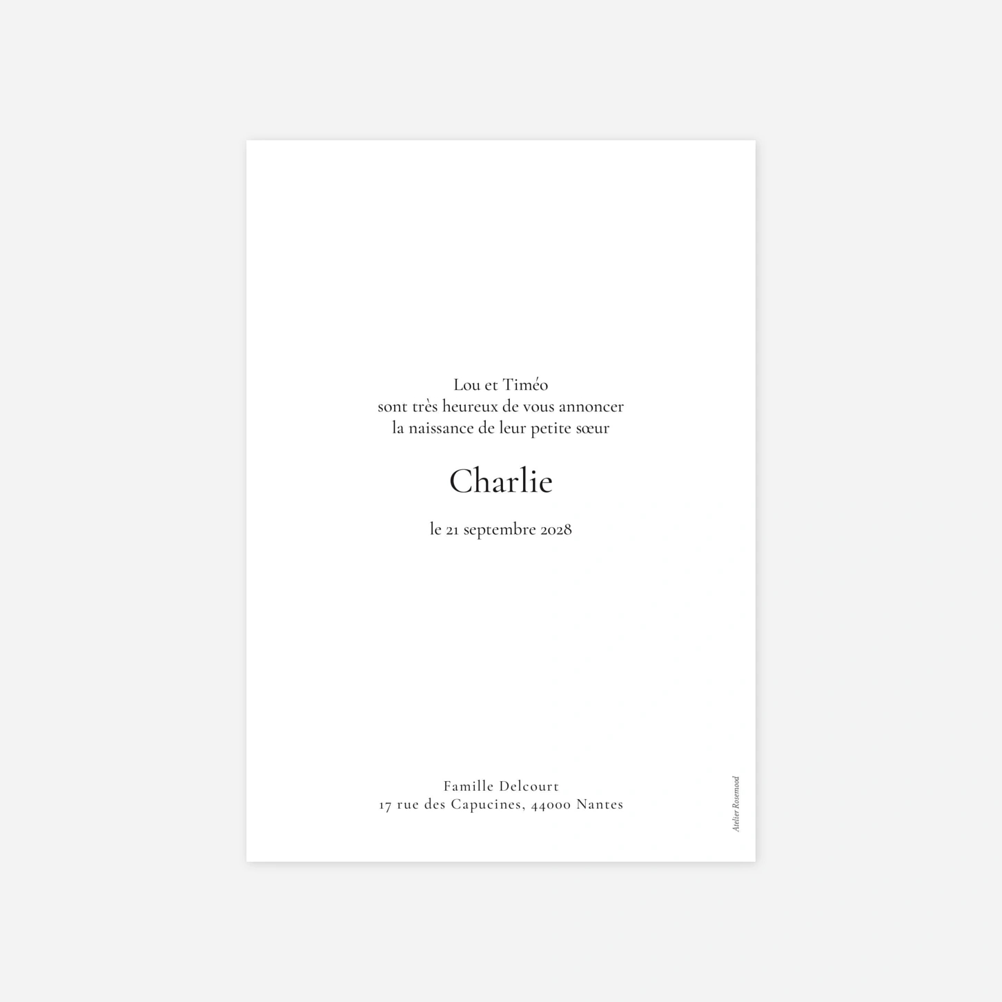 Faire-part naissance Picto doré multiphoto