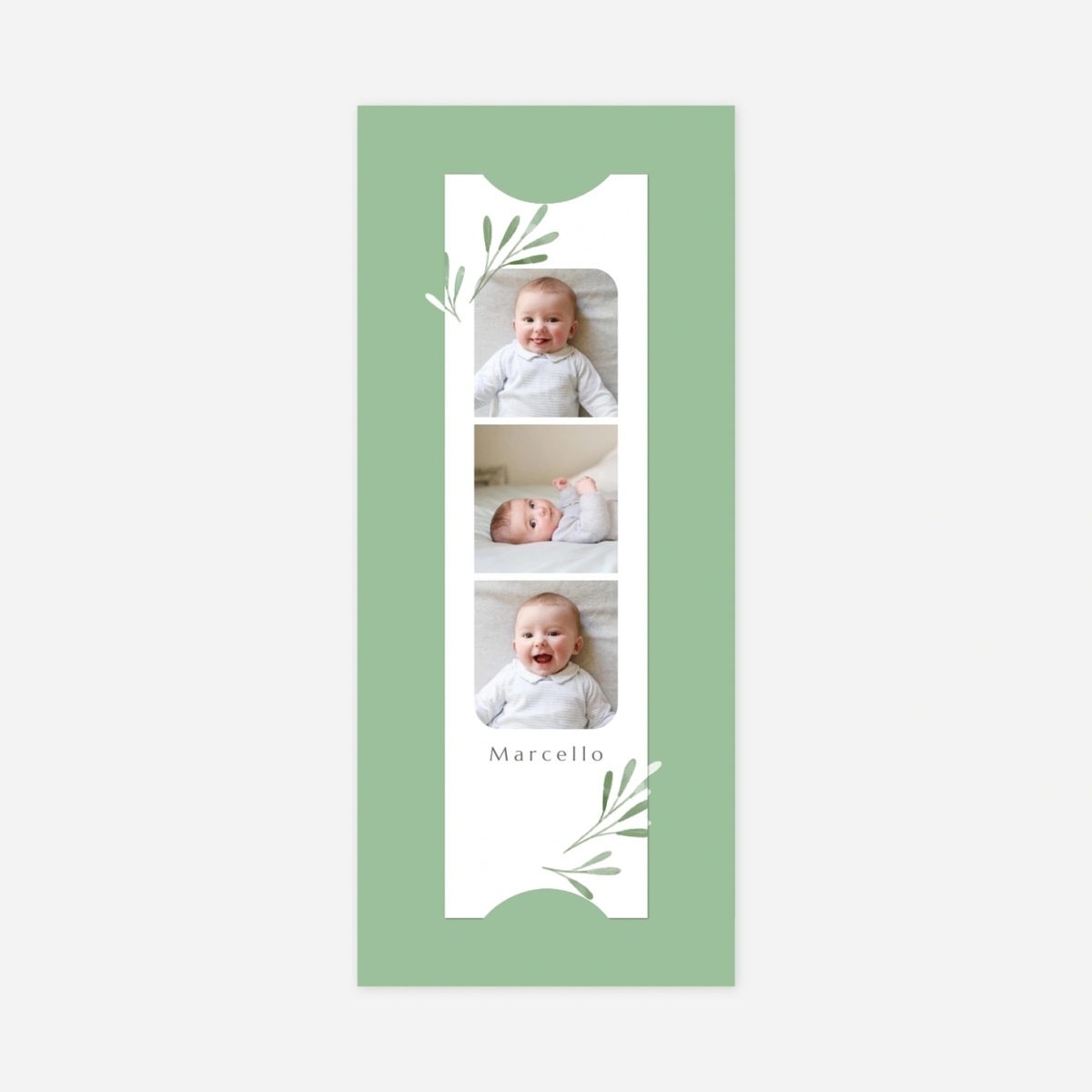 Faire-part naissance Picto végétal