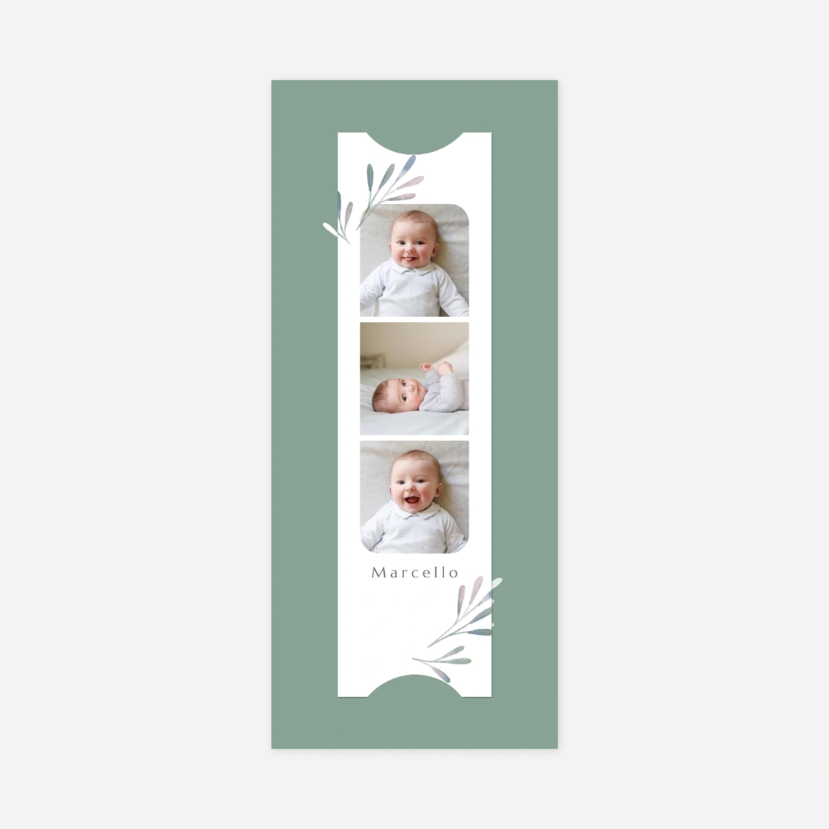 Faire-part naissance Picto végétal