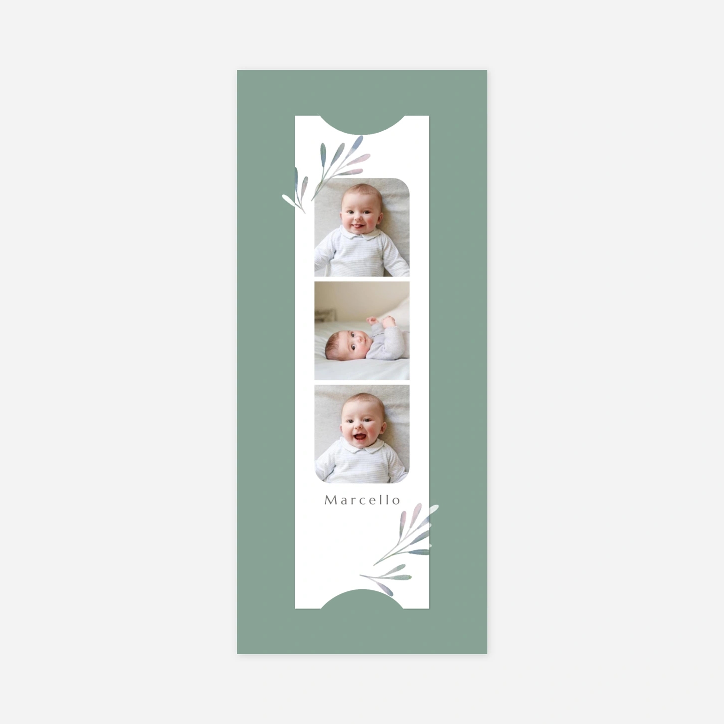 Faire-part naissance Picto végétal