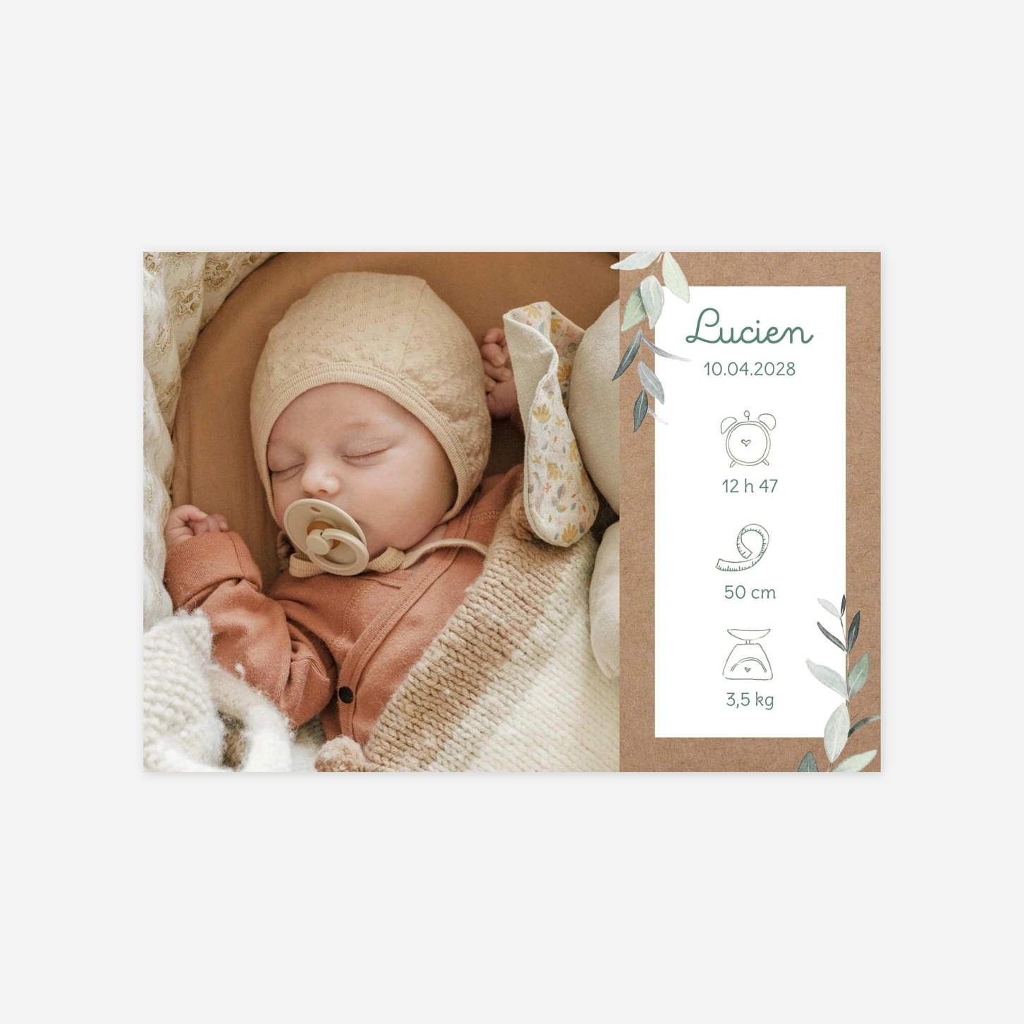 Faire-part naissance Petit Jardin