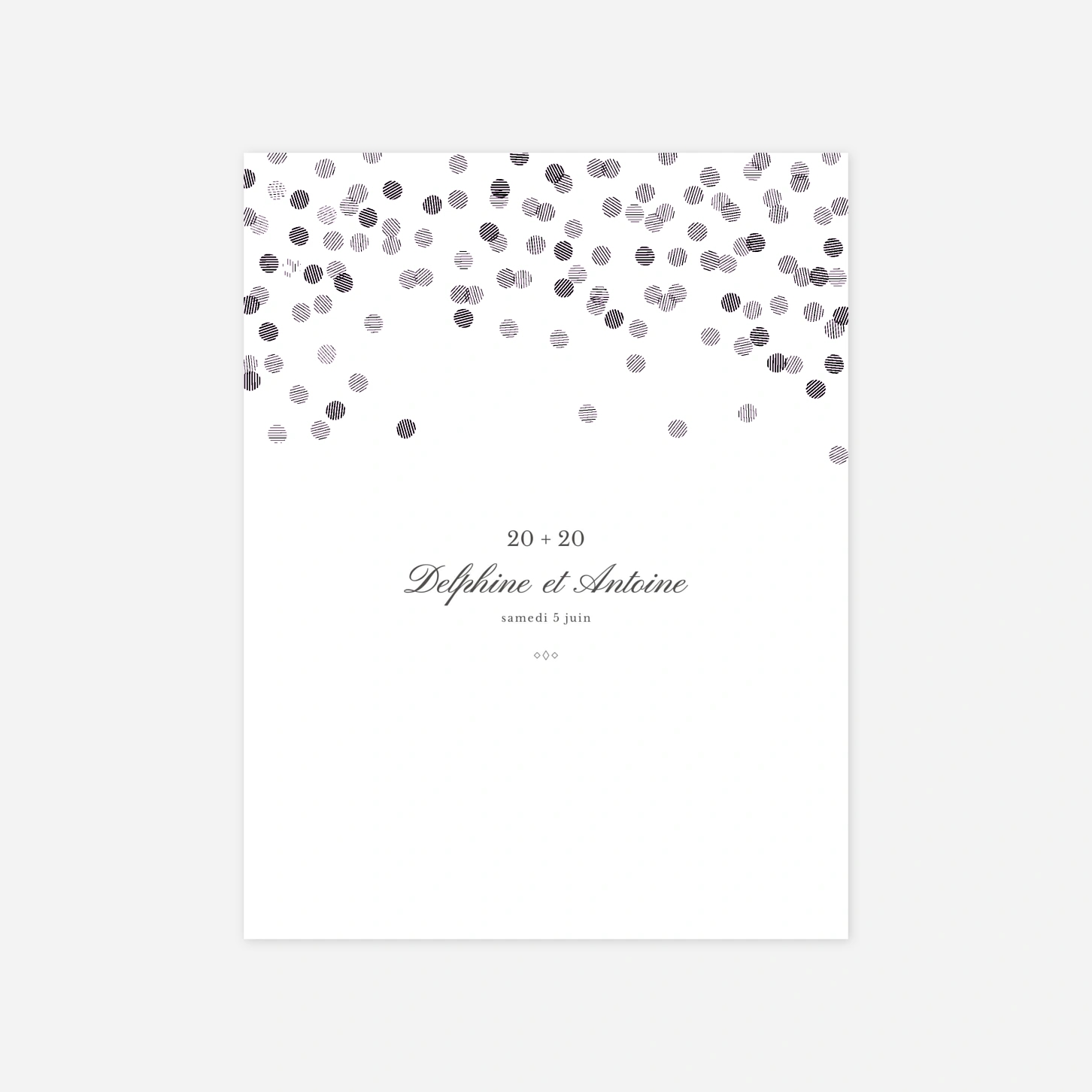 invitation anniversaire Polka