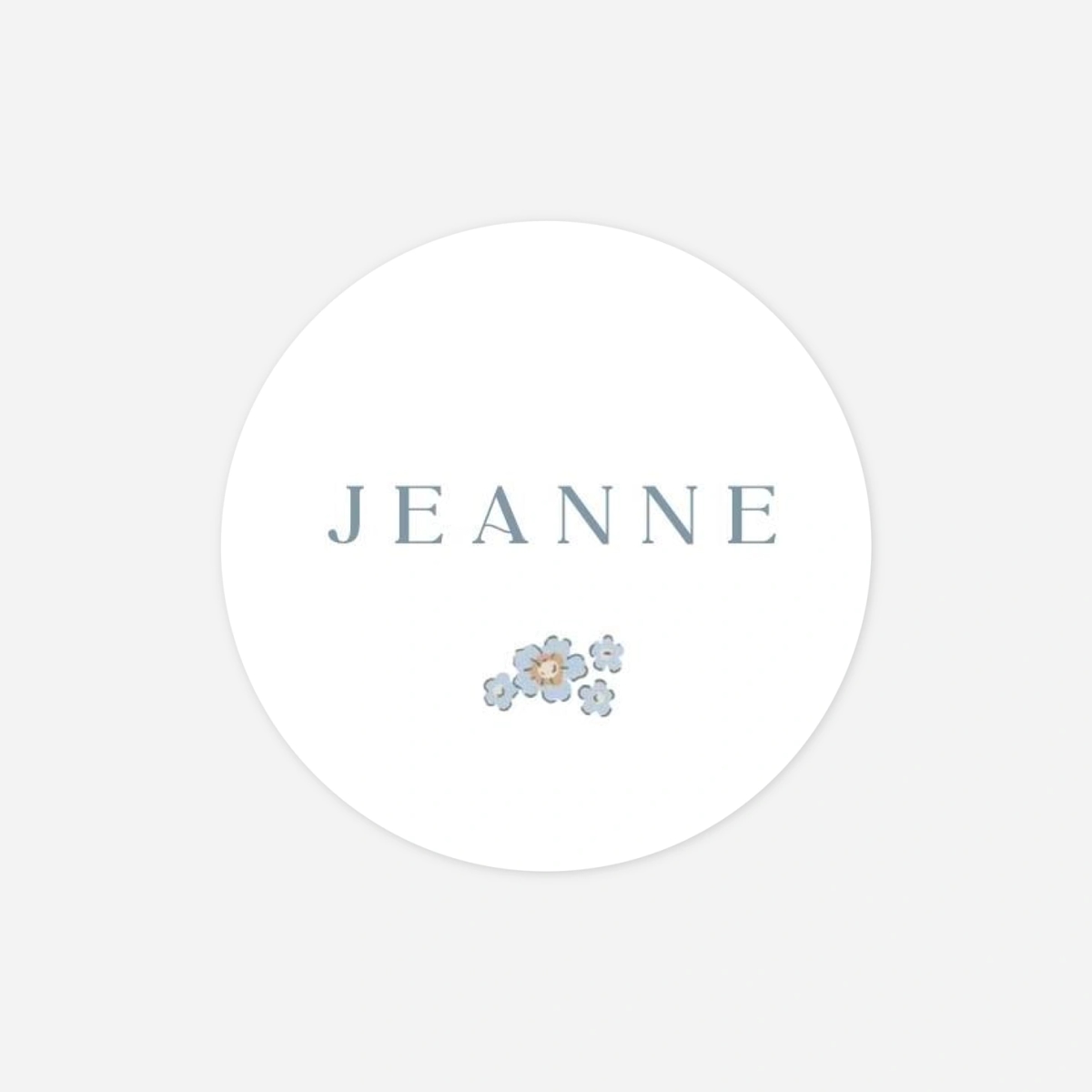 Stickers naissance Parmi les fleurs