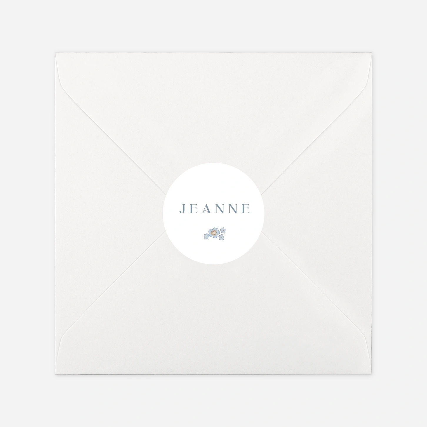 Stickers naissance Parmi les fleurs