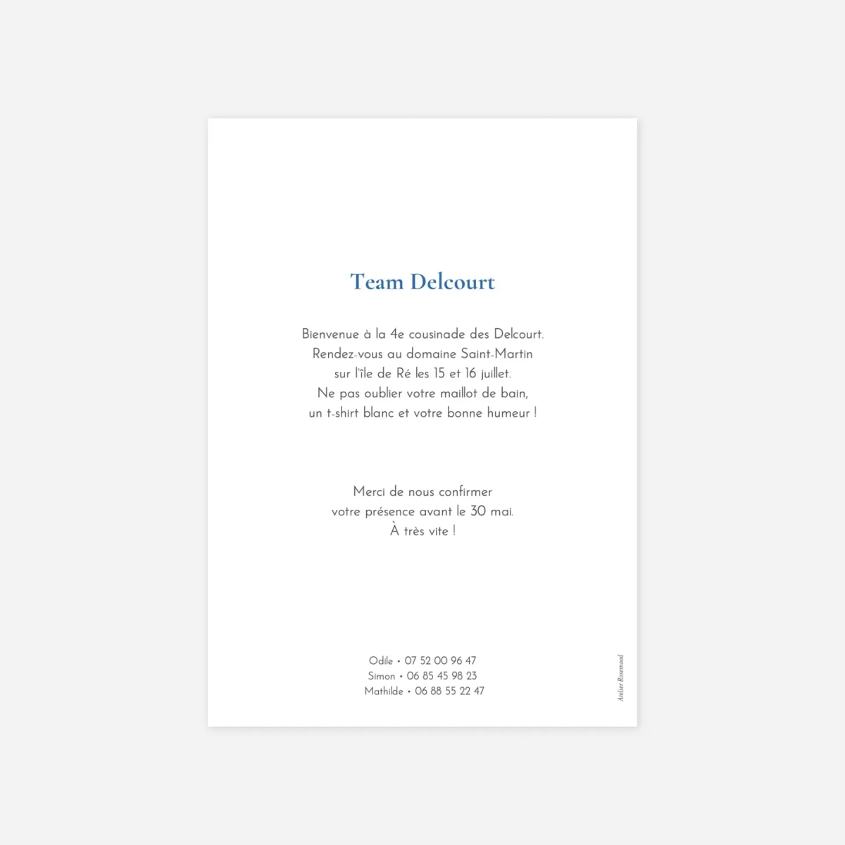 invitation anniversaire Plein la vue