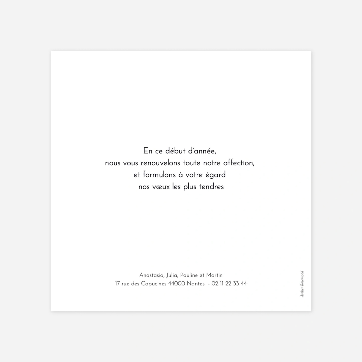 Carte de voeux Plein la vue