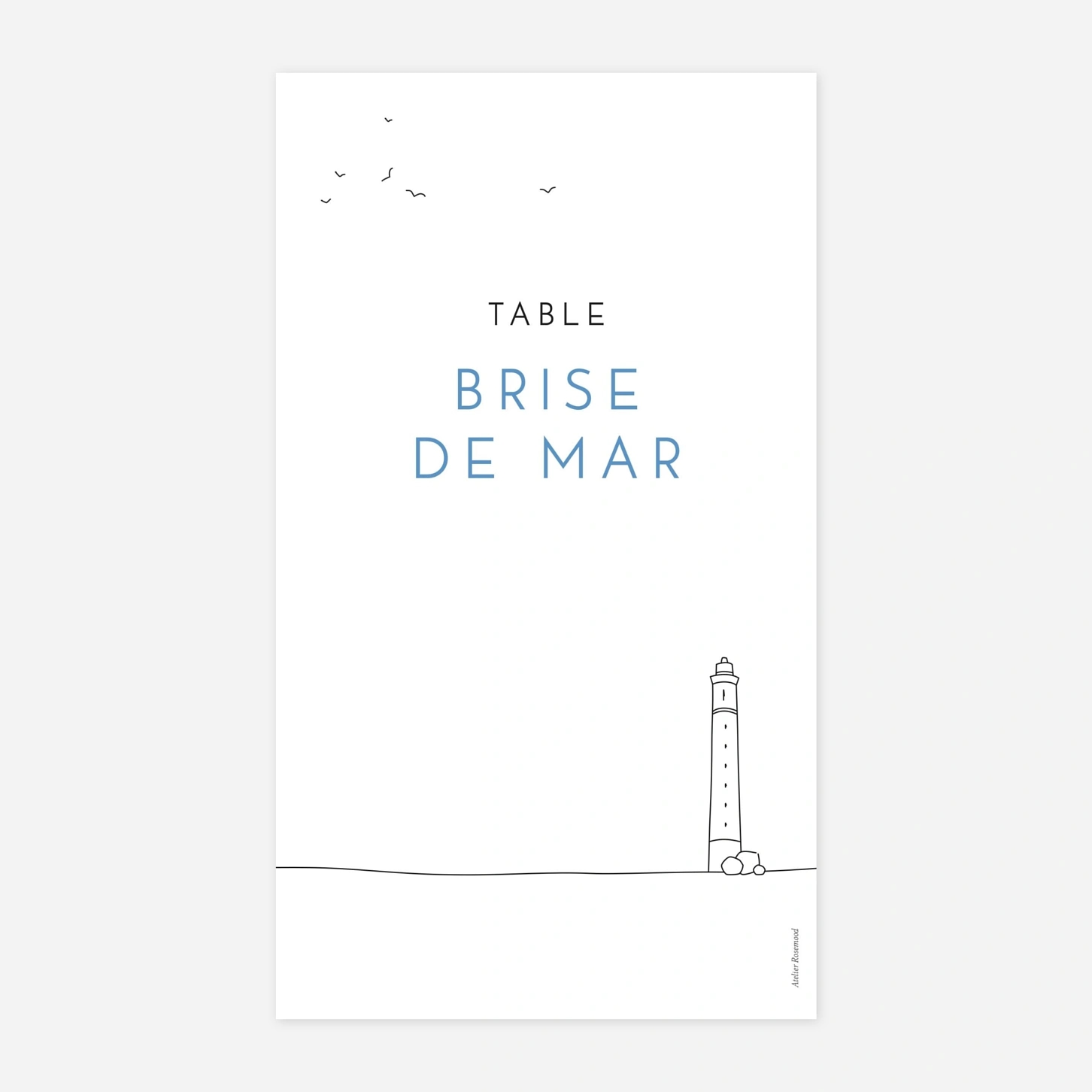 Marque-table mariage Promesse