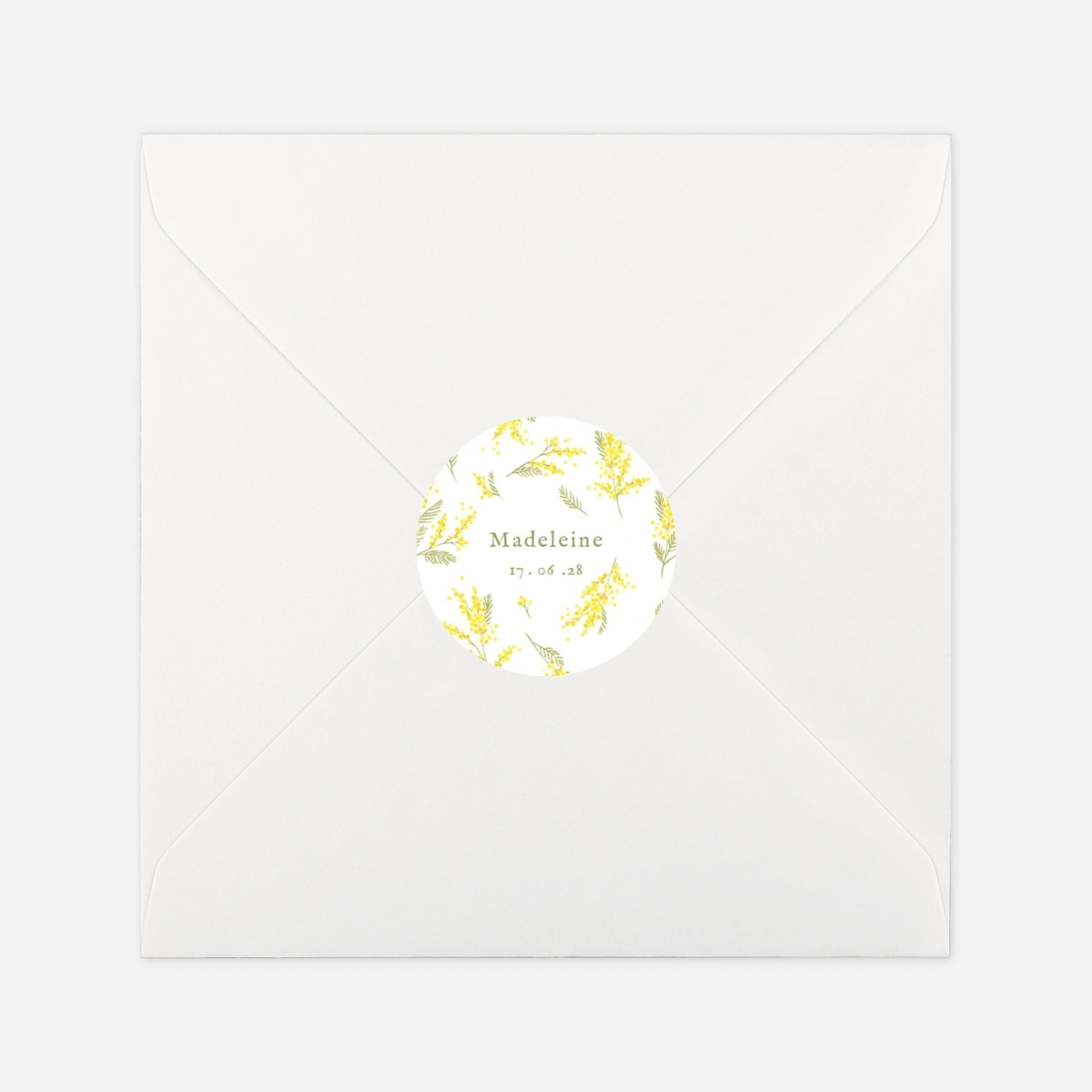 Stickers naissance Petit mimosa