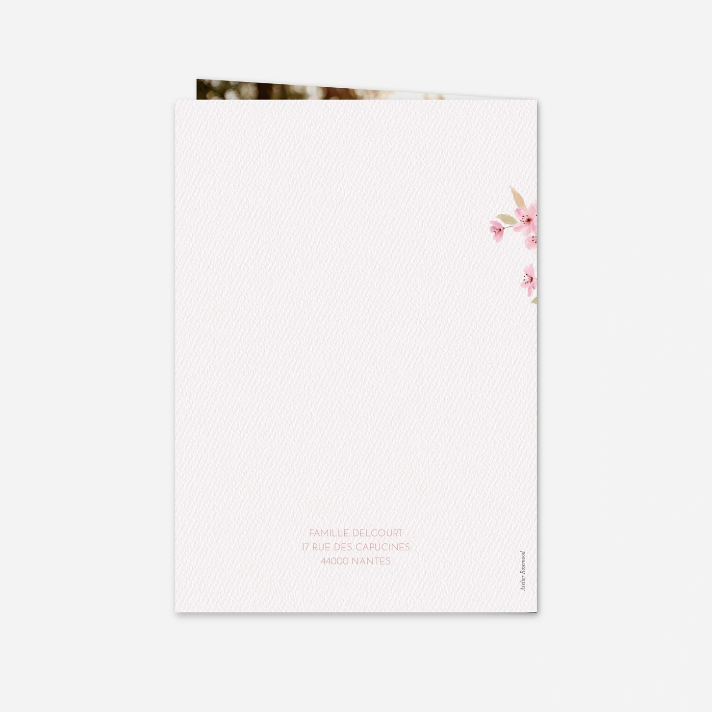 Faire-part baptême Lueur de printemps