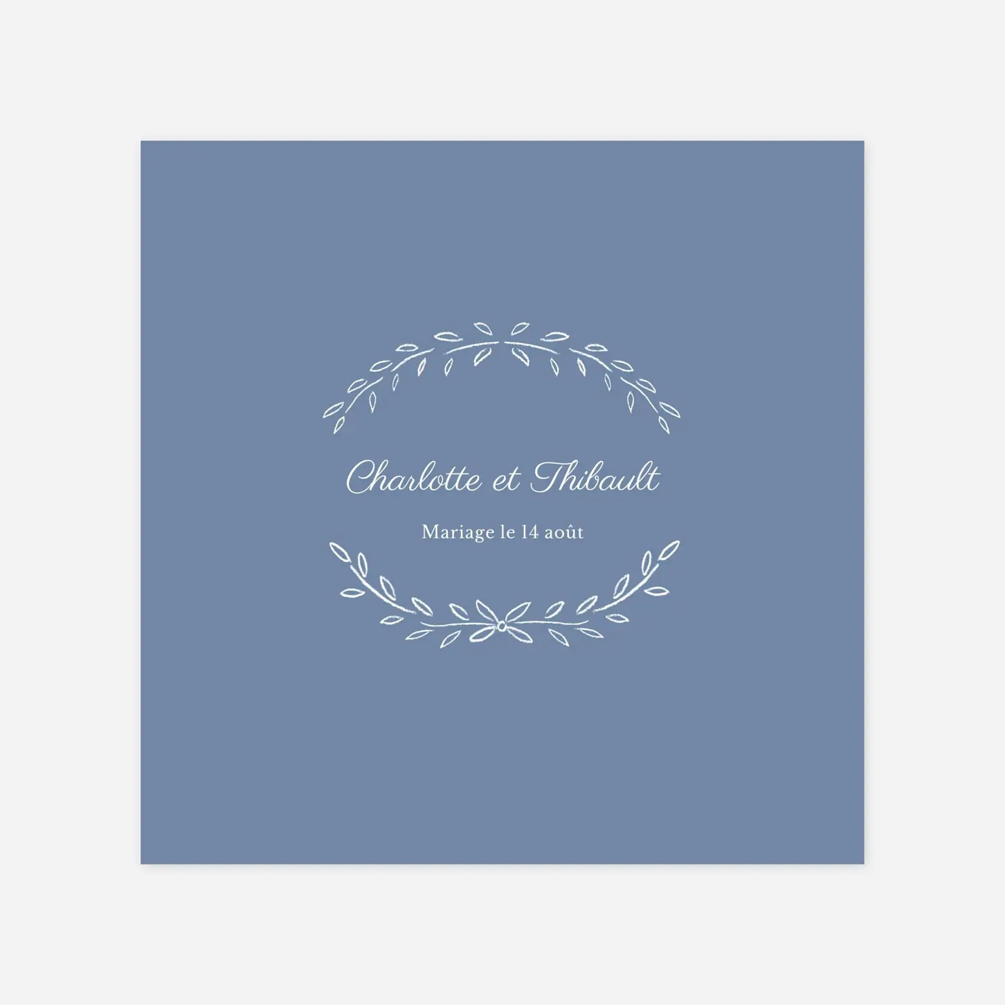 Faire-part mariage Poème