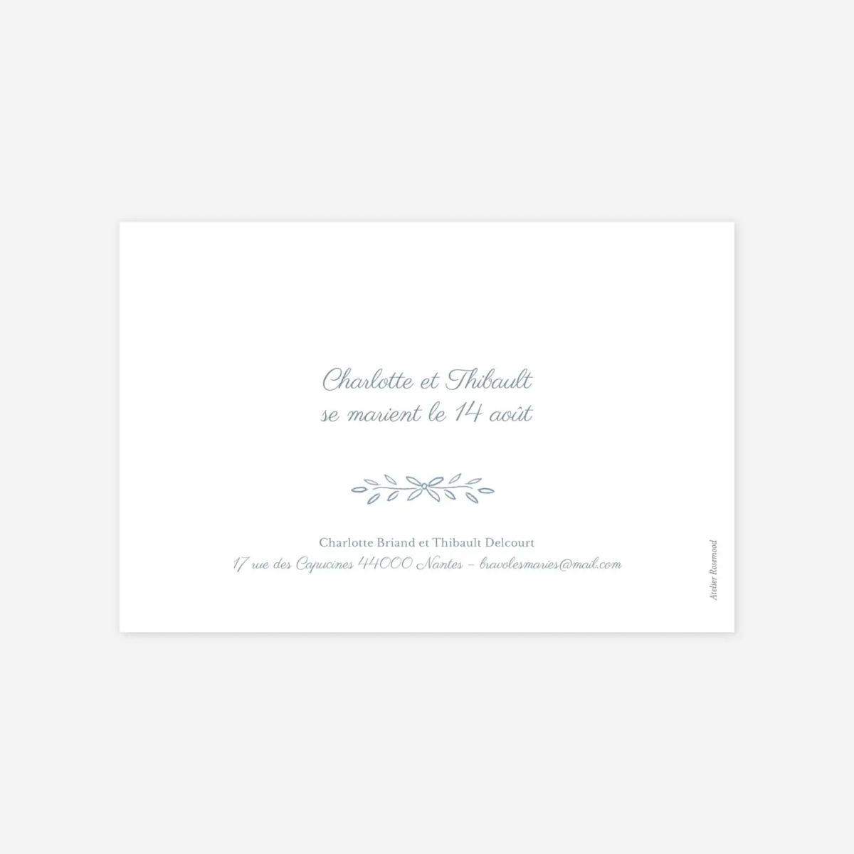 Save the date Poème