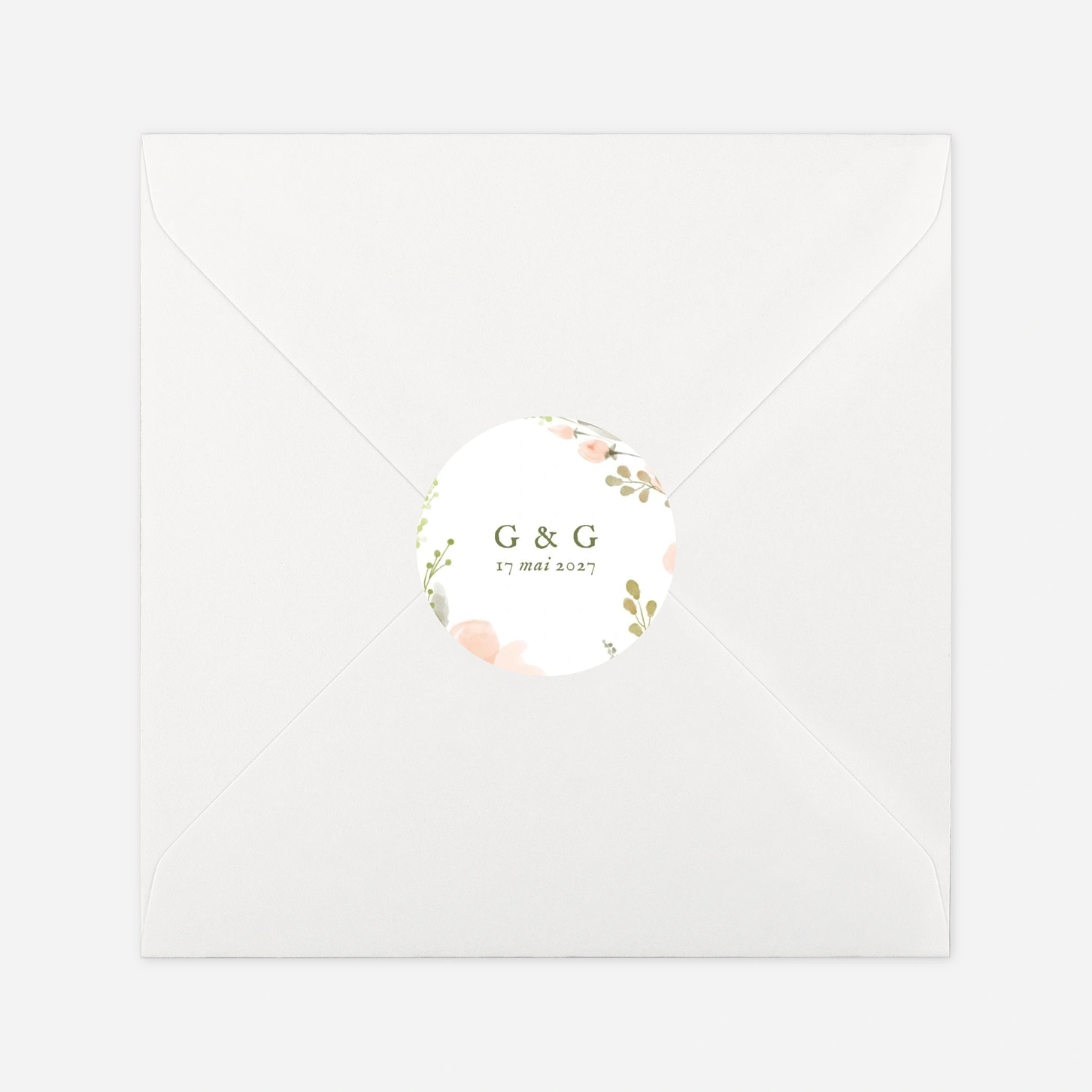 Stickers mariage Poésie florale