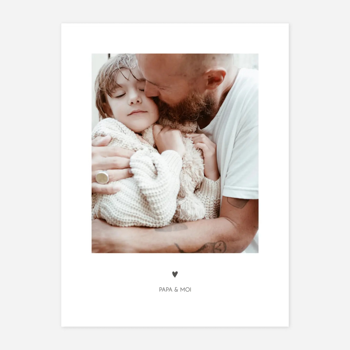 Affiche Cœur de Papa
