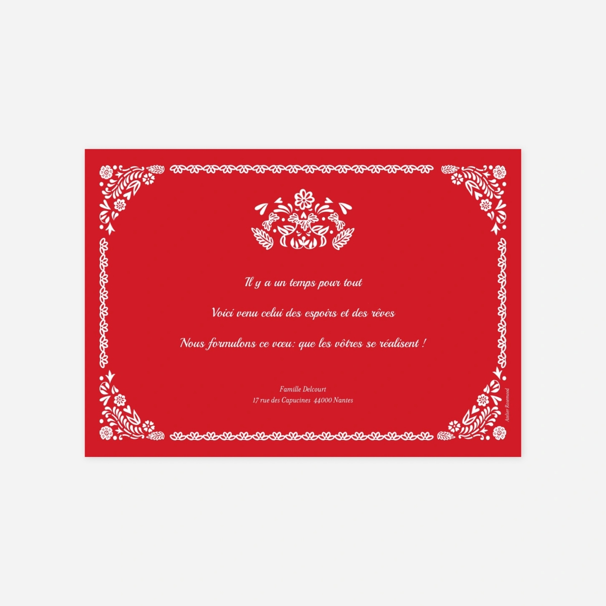 Carte de voeux Papel Picado multi photos