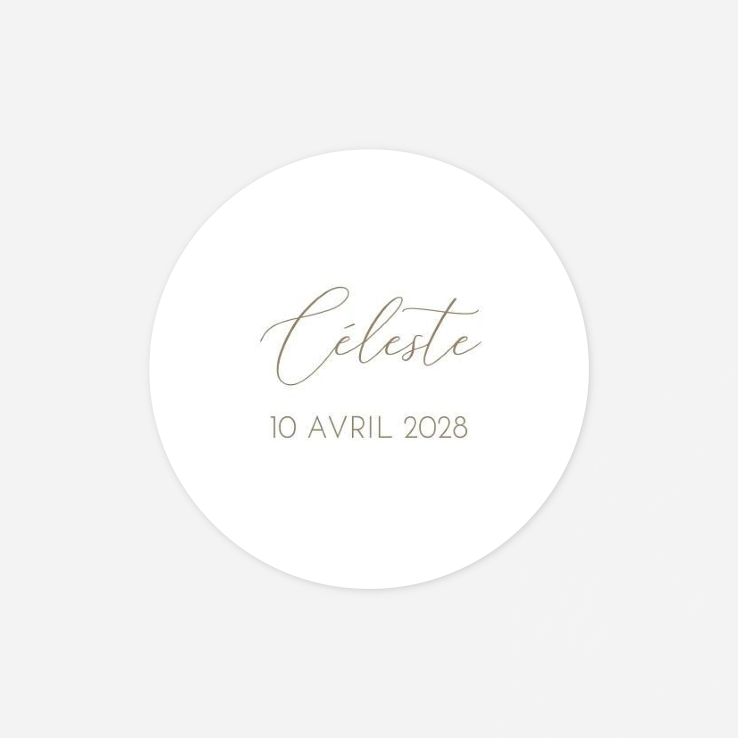 Stickers naissance Petit portrait